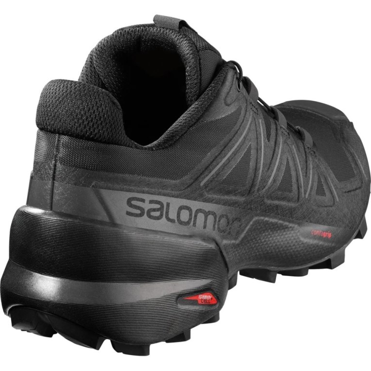 Black Salomon Speedcross 5 Women's Trail Running Shoes | IE SW4561